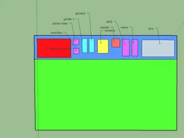 Small mobile coffee trailer layout