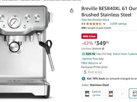 Save 42% - Breville Infuser Espresso Machine!