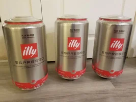 FOR SALE: Illy 6.61 lb MED. ROAST 3kg Whole Bean Espresso 6.6 pounds Foodservice Tins