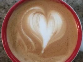 Home "barista's" latte art