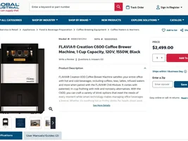 New-Unopened Flavia Creation 600 Coffee Machine - $950 OBO