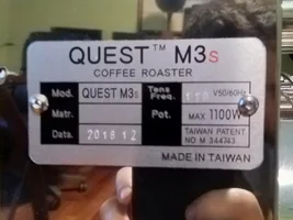 SOLD: Quest M3s (2017) Roaster setup