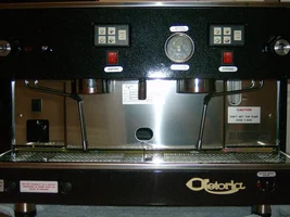 2 Group Espresso machine for sale with Rossi Grinder