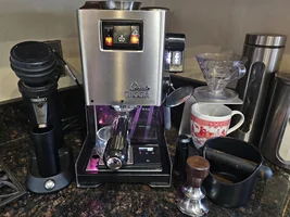 Gaggia Classic budget PiD setup: Barrista Gadgets install on Pre 2015 GC with HiBrew G5 conical grinder.
