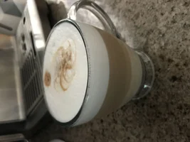 Home "barista's" latte art