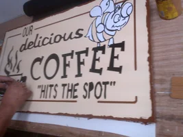 Signs for coffee shops