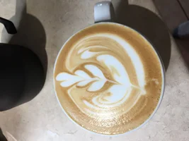 Home "barista's" latte art