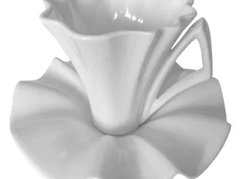 Coffee/Tea Cup with Saucer in Set "Lily".