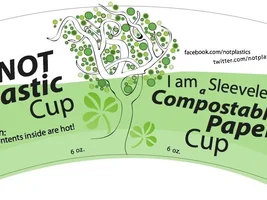 Compostable sleeveless cups