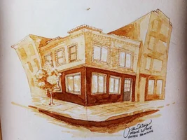 Paintings made using coffee