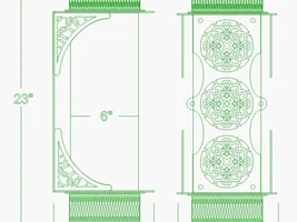 Coffee bean silo design – Laser Cut - 6” tube rolled from .0625 poly carbonate