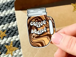 SALE: Coffee Addict Stickers! on my Etsy
