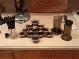Now I am ready for travel! Plus a cool way to store coffee anyway IMO