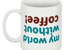 Showing off my favorite coffee mug!
